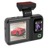 ROGER Dual Lens Car Dash Cam (3 Channel (Front / Rear / Inside) Video Recorder