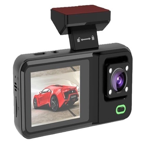 ROGER Dual Lens Car Dash Cam (3 Channel (Front / Rear / Inside) Video Recorder