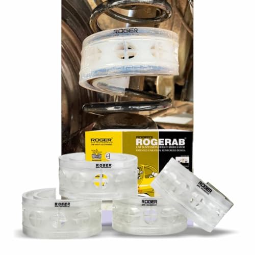 ROGER Rogerab Patented,ARAI Tested Car Coil Spring Buffer Kit To Increase Car Height & Comfort.